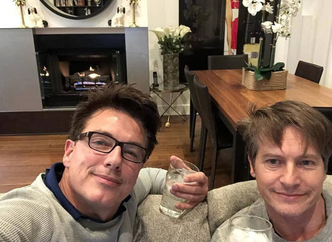 John Barrowman and Scott Gill are first gay couple to marry legally.